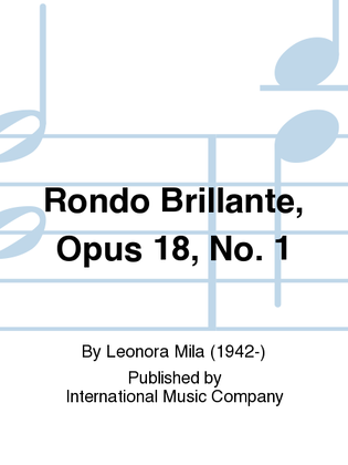 Book cover for Rondo Brillante, Opus 18, No. 1