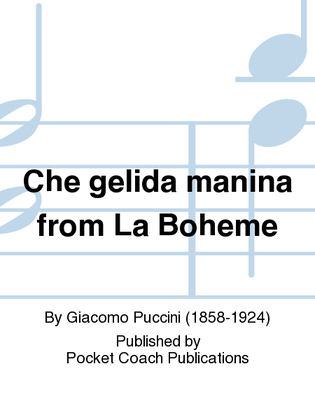 Book cover for Che gelida manina from La Boheme