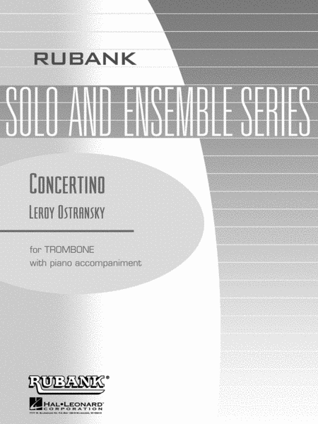 Concertino  Trombone Piano American Composers Series