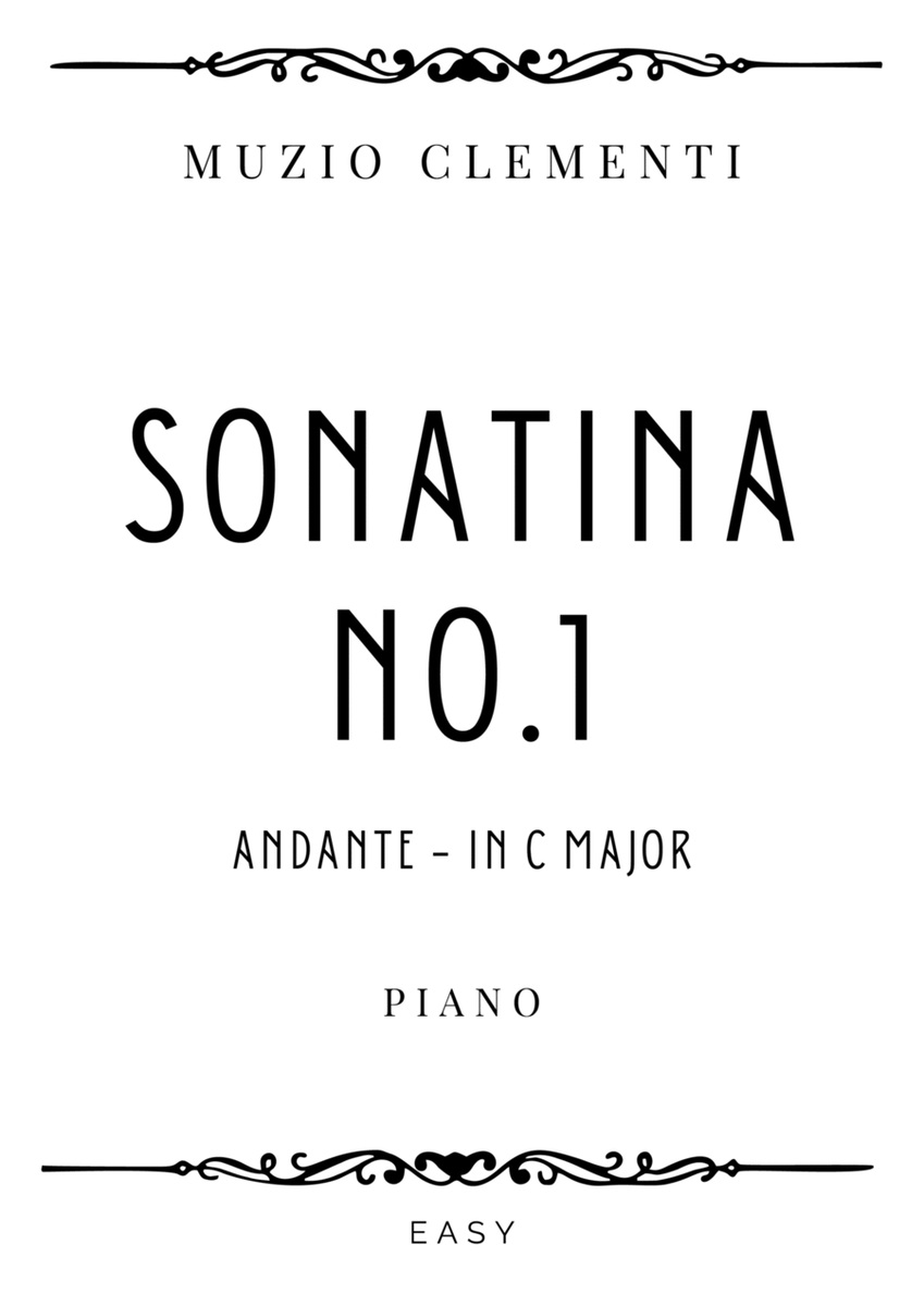 Clementi - Andante from Sonatina No.1 in C Major - Easy image number null