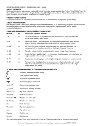 Christmas Cello-bration: Cello Educational Pack