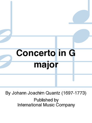 Book cover for Concerto In G Major