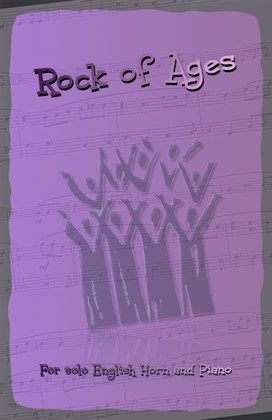 Book cover for Rock of Ages, Gospel Hymn for English Horn and Piano