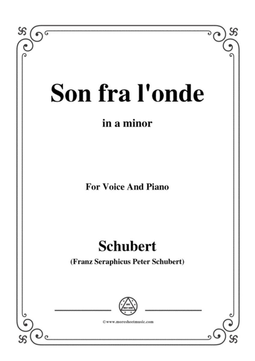 Schubert-Son fra l'onde,in g sharp minor,for Voice&Piano image number null