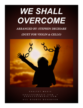 Book cover for We Shall Overcome (Duet for Violin and Cello)