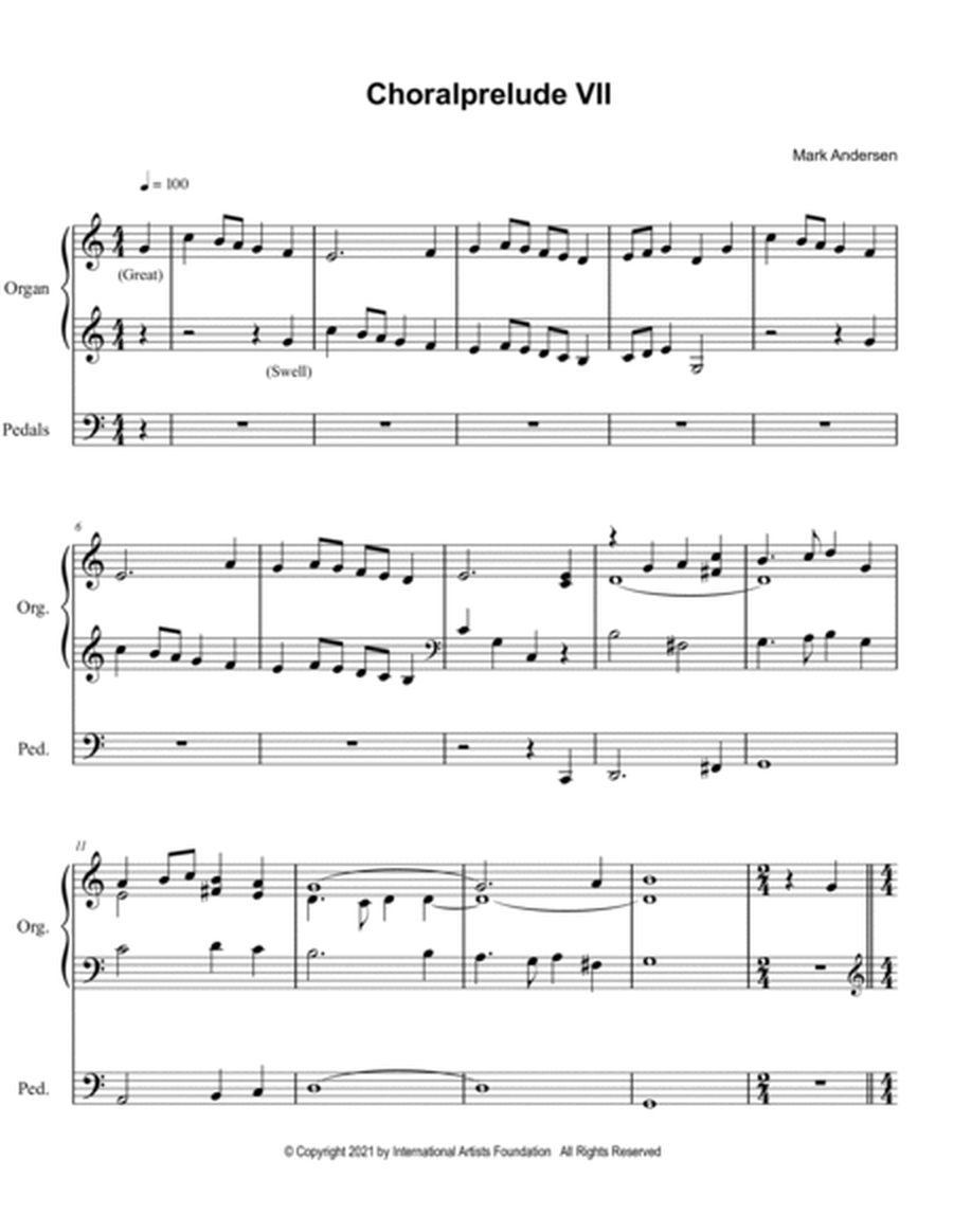 Choralprelude VII for Organ