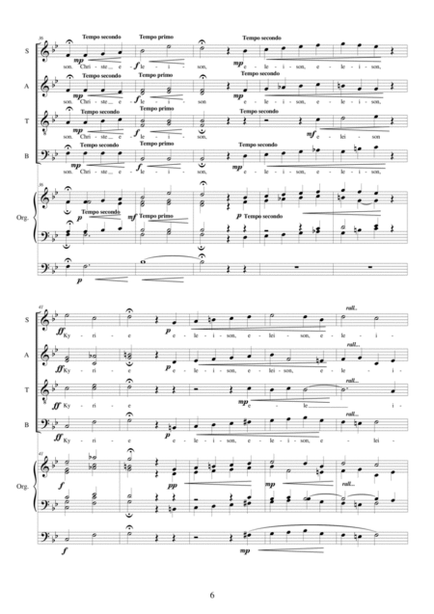 Missa Solemnis for mixed choir, soloist voices and organ - Full image number null