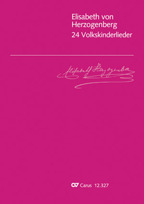 Book cover for 24 Volkskinderlieder