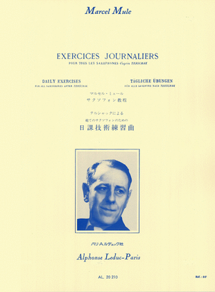 Book cover for Exercices Journaliers d'Apres Terschack Tous Saxophones