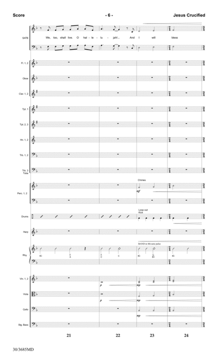 Jesus Crucified - Orchestral Score and Parts