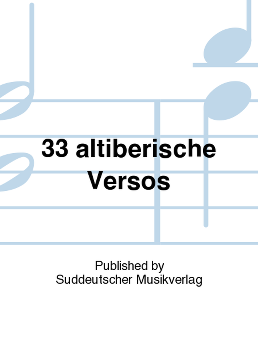 33 altiberische Versos