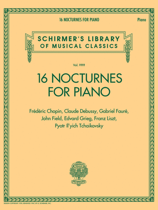 Book cover for 16 Nocturnes for Piano