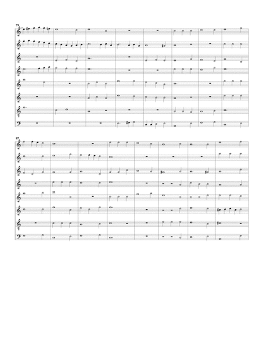 Canzon no.9 a8 (1615) (arrangement for 8 recorders)