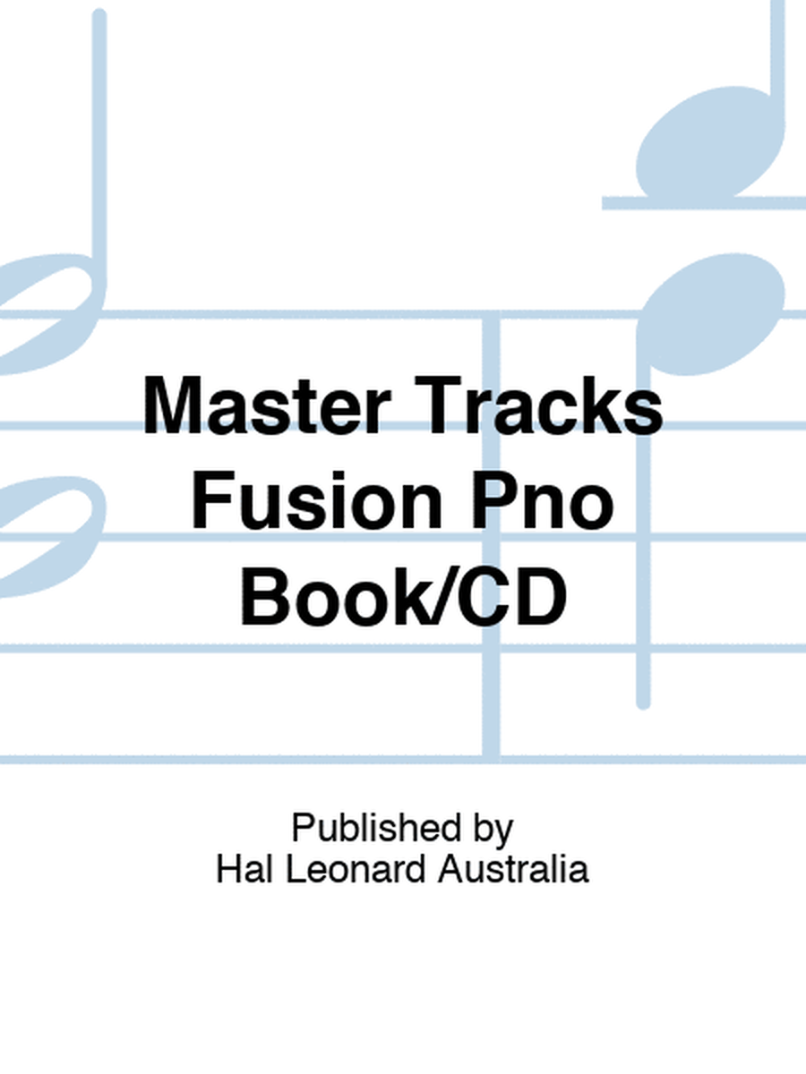 Master Tracks Fusion Pno Book/CD