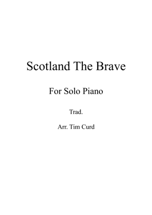 Book cover for Scotland The Brave. For Solo Piano