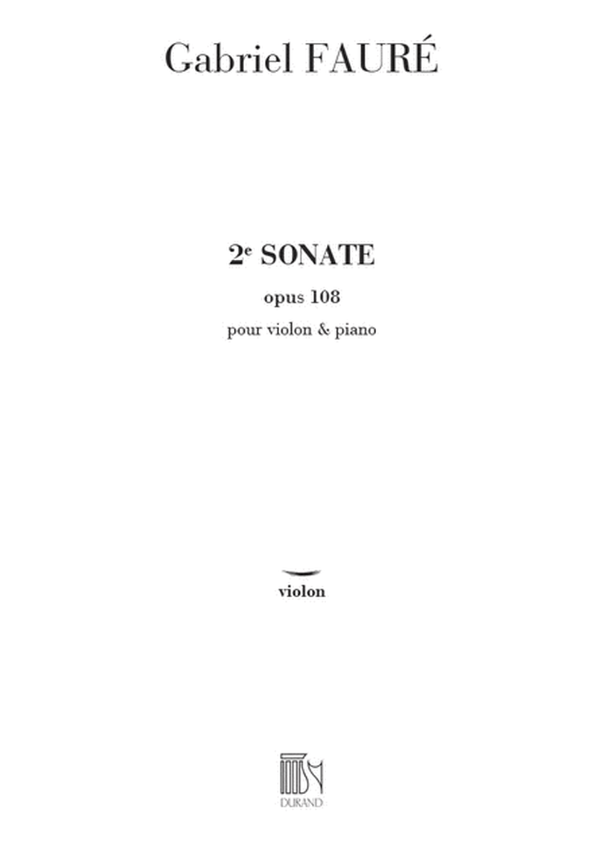 Sonate N 2 Op 108