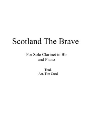 Book cover for Scotland The Brave for Solo Clarinet in Bb and Piano