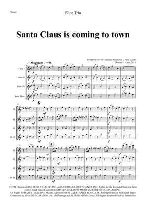 Book cover for Santa Claus Is Comin' To Town