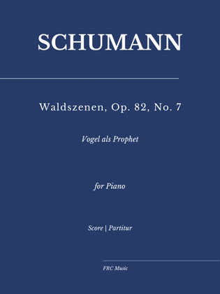 Book cover for Schumann: Waldszenen, Op. 82 - No. 7, Vogel als Prophet (as played by Víkingur Ólafsson)
