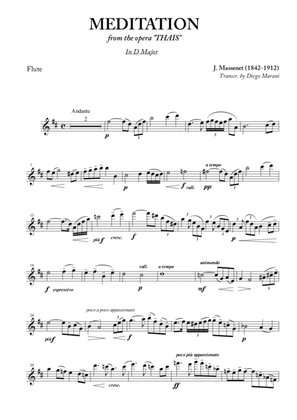 Book cover for Meditation from "Thais" for Flute and Piano