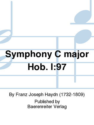 Book cover for Symphony in C major Hob. I:97