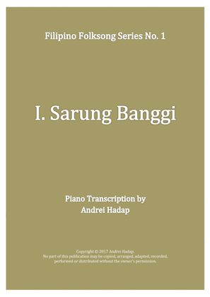 Book cover for Sarung Banggi - arranged for Piano Solo