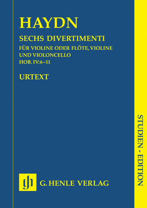 Book cover for 6 Divertimenti Hob.IV:6-11