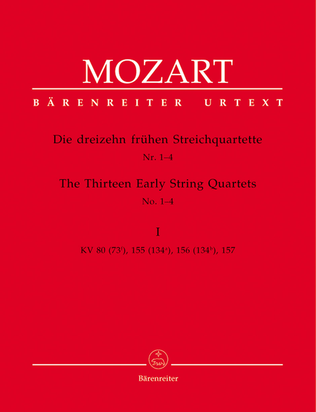 13 Early String Quartets, Volume 1 - Nos. 1-4