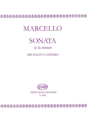 Book cover for Sonata in A Minor for Flute and Guitar Op. 2 No. 1