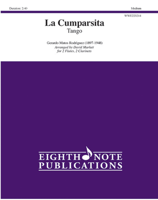 Book cover for La Cumparsita Tango