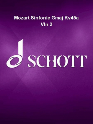 Mozart Sinfonie Gmaj Kv45a Vln 2
