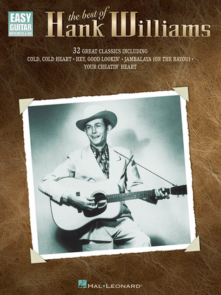 Book cover for The Best of Hank Williams