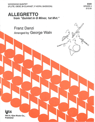 Book cover for Allegretto