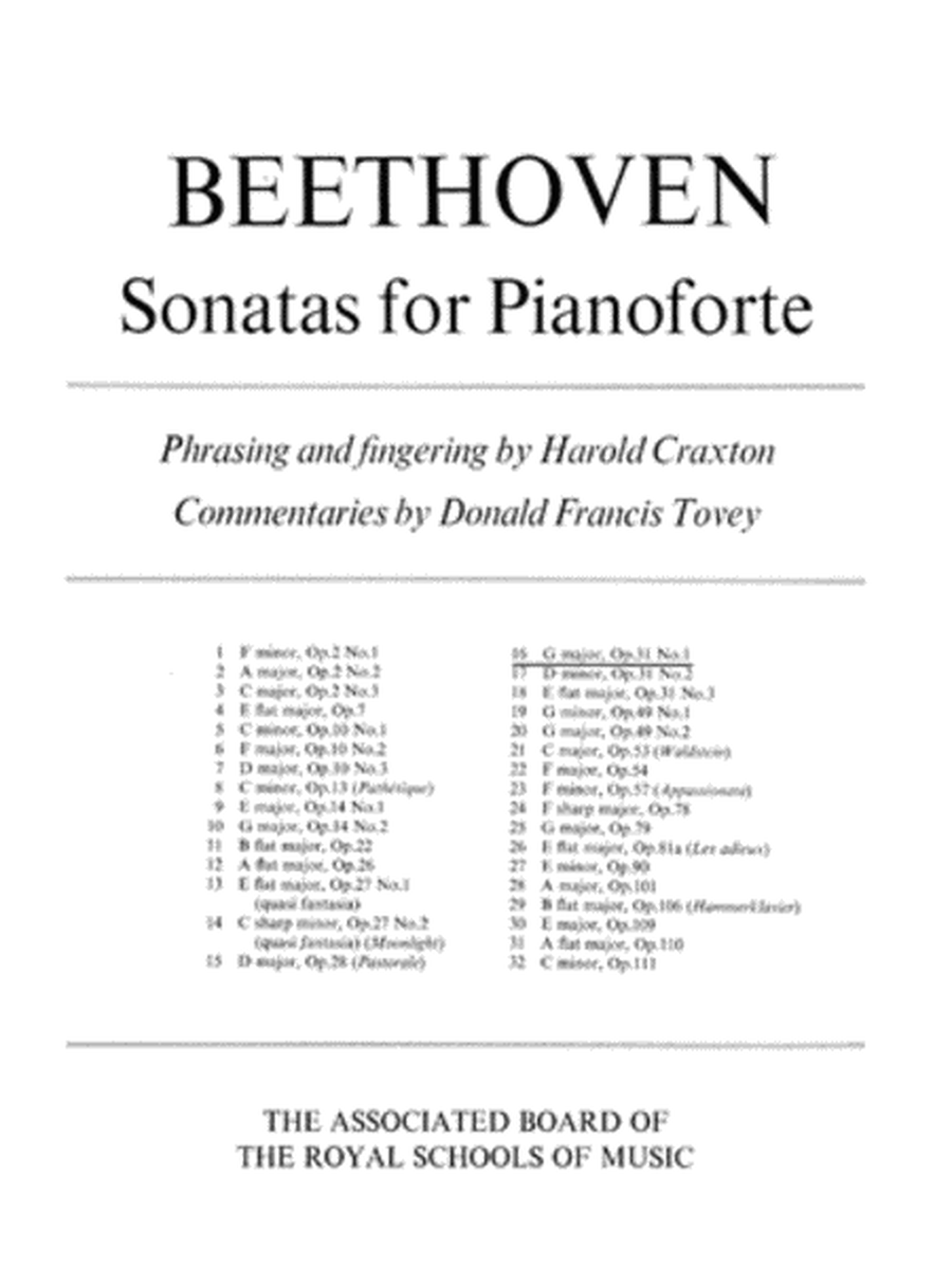 Piano Sonata in G, Op. 31 No. 1