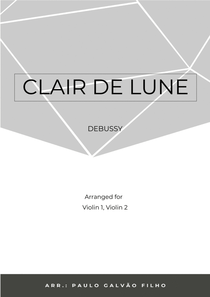 CLAIR DE LUNE - VIOLIN DUO image number null