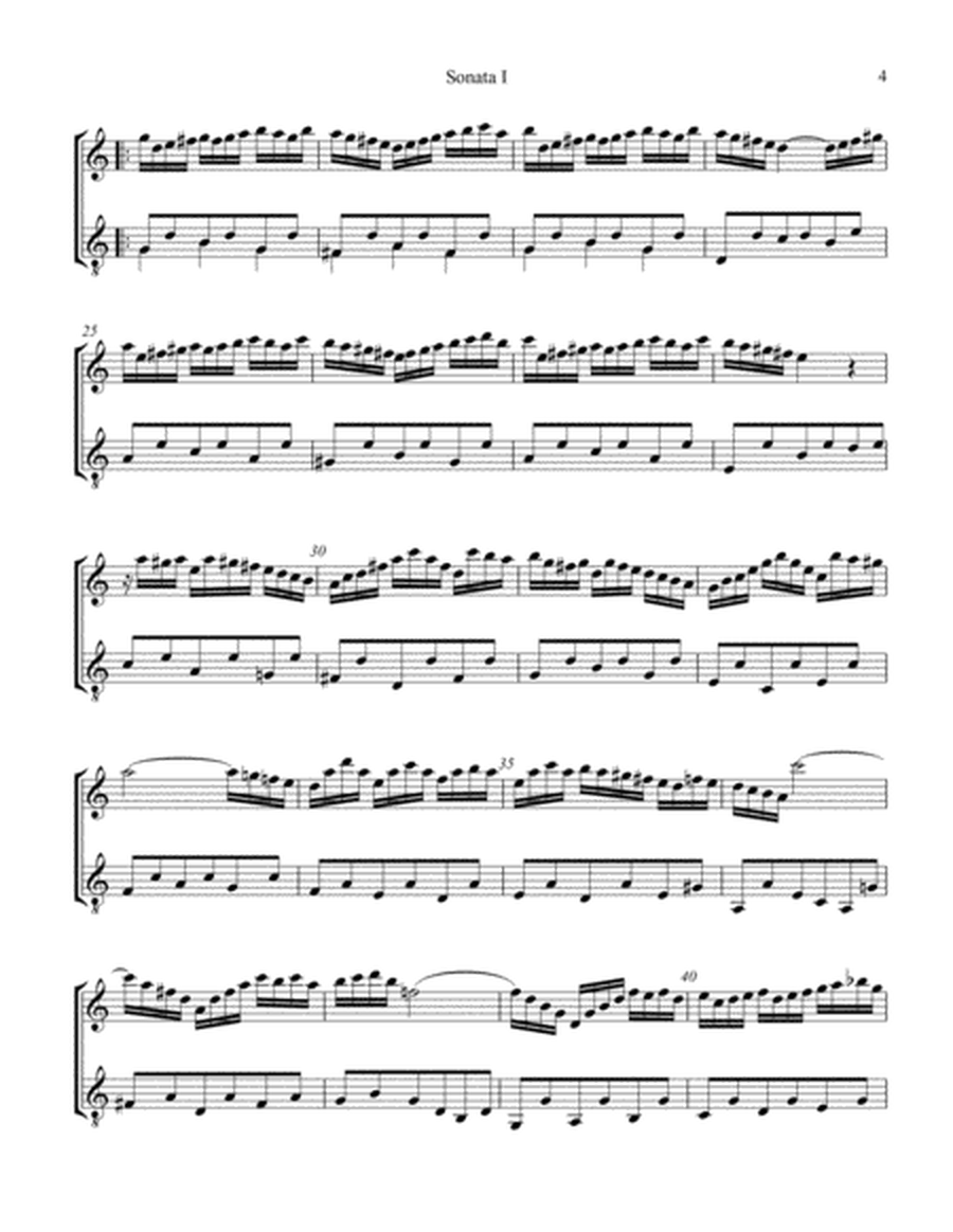 Sonata 1, BWV 1033 for flute or violin and classical guitar image number null