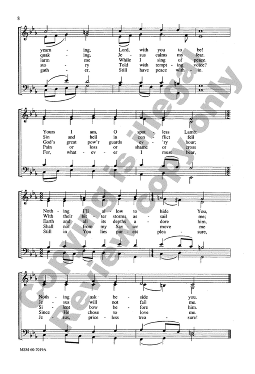 Jesus, Priceless Treasure (Choral Score)