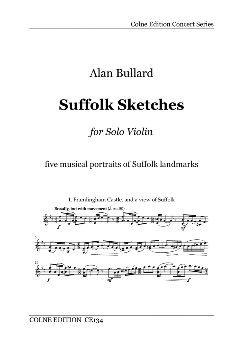 Suffolk Sketches (for solo violin) image number null