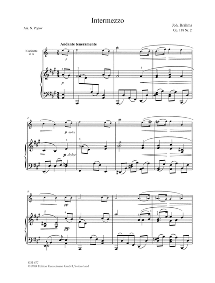 Intermezzo Op. 118/2