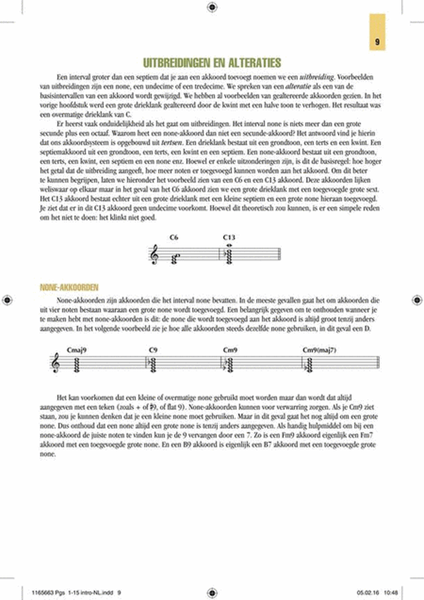 Akkoorden Deluxe voor Toetsinstrumenten