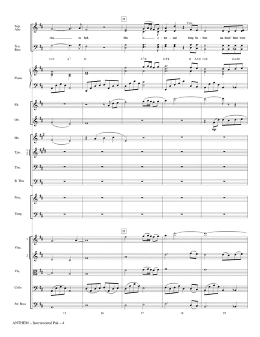 Anthem (from Chess) - Full Score