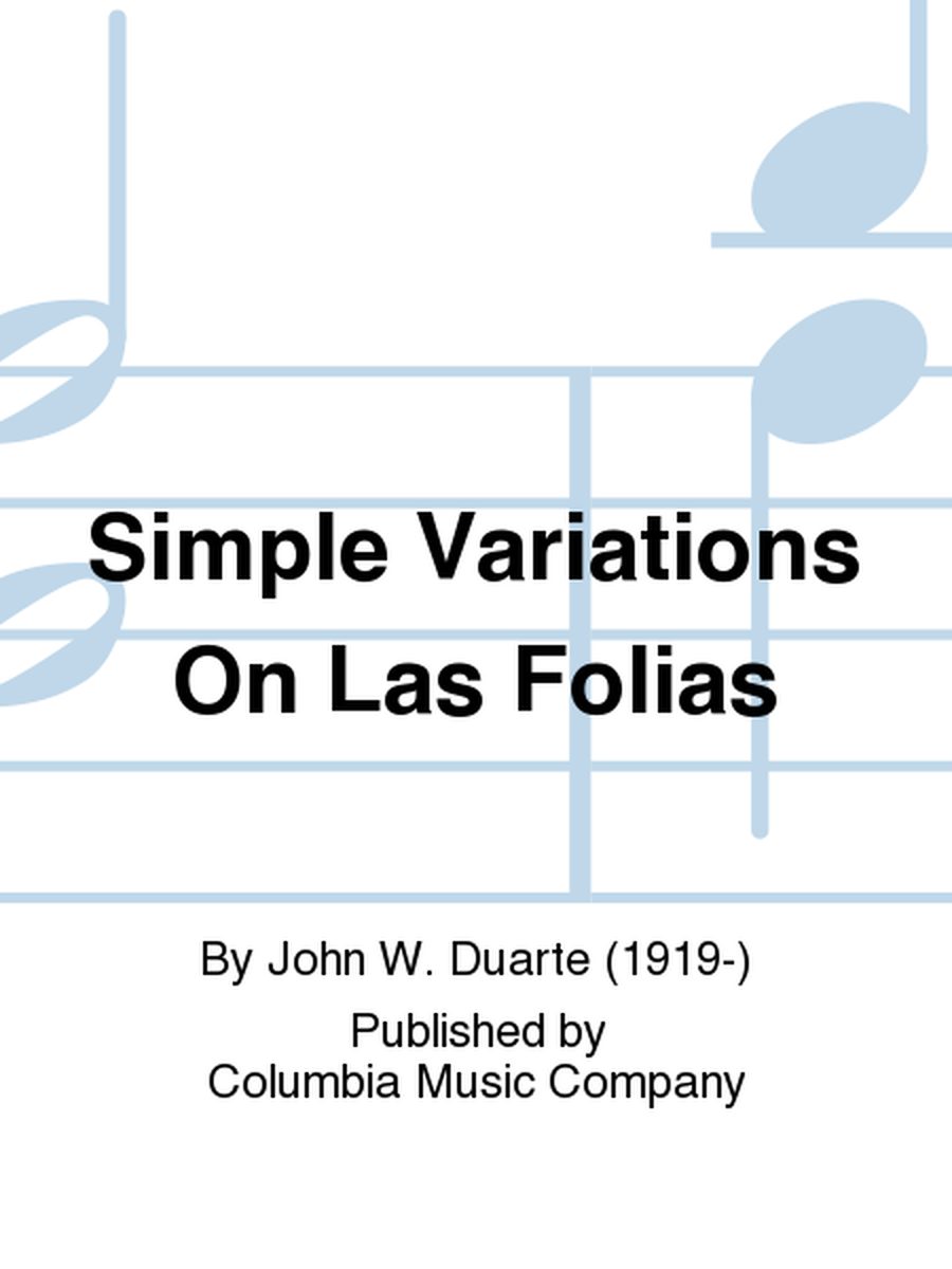 Simple Variations On Las Folias