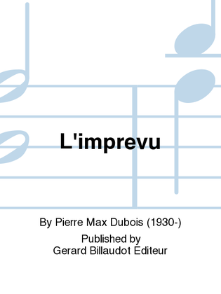 Book cover for L'Imprevu