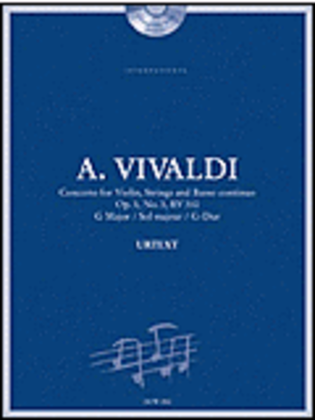 Vivaldi: Concerto for Violin, Strings and Basso Continuo in G Major, Op. 3, No. 3, RV 310