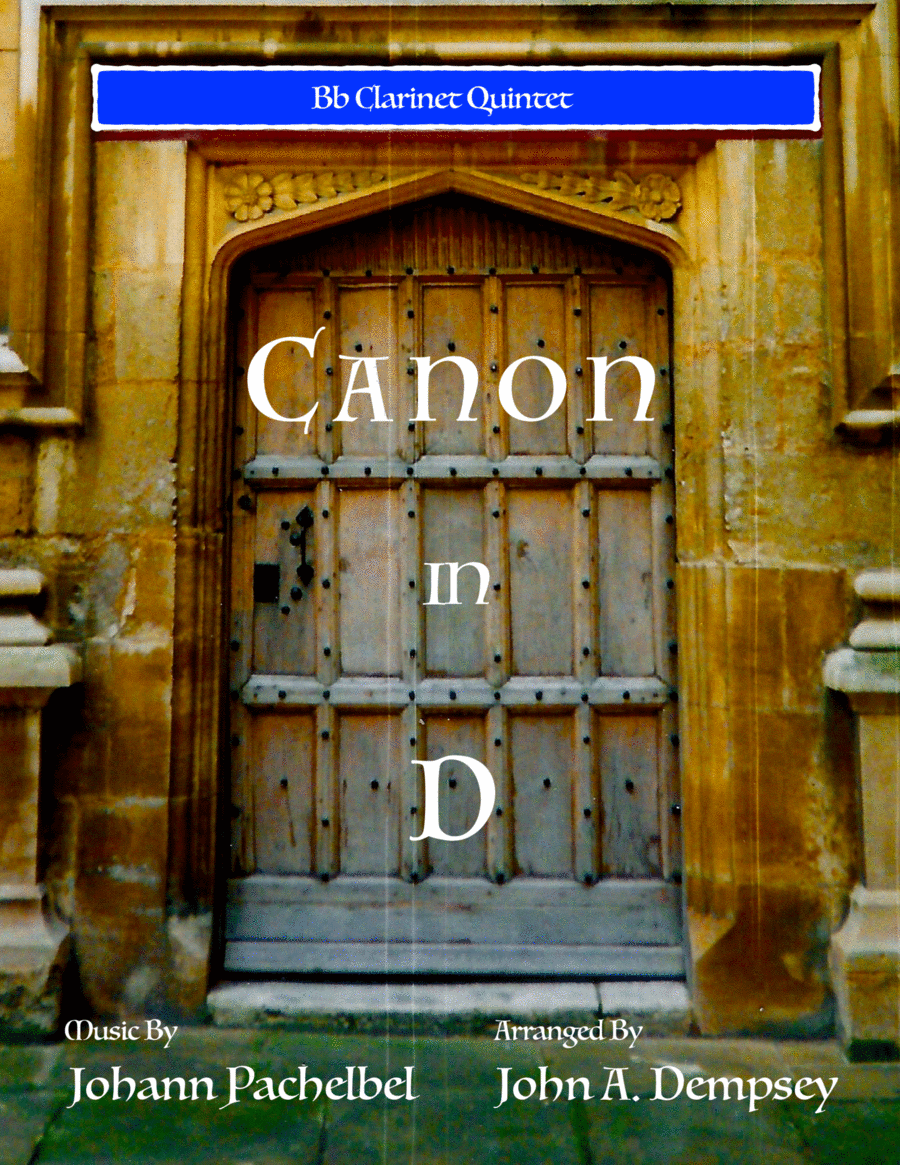 Canon in D (in F major): Clarinet Quintet image number null