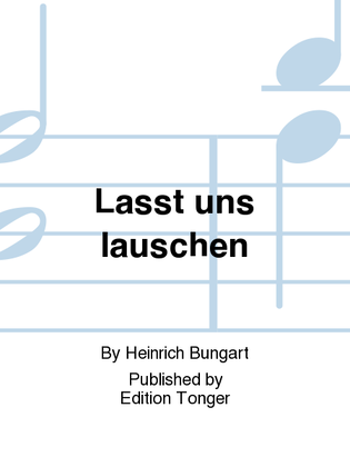 Book cover for Lasst uns lauschen