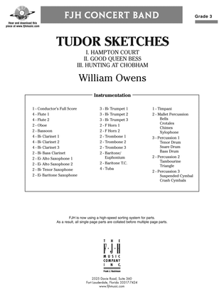 Book cover for Tudor Sketches: Score