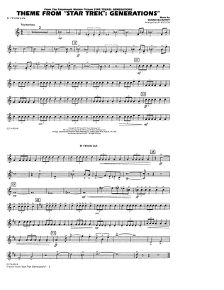 Theme from Star Trek: Generations - Bb Tenor Sax