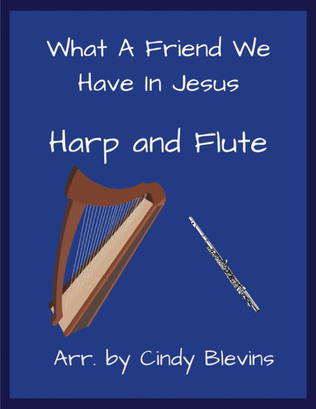Book cover for What A Friend We Have In Jesus, for Harp and Flute