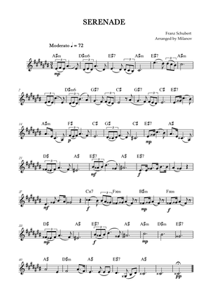 Serenade | Schubert | Lead Sheet | A# minor